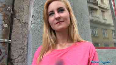 PublicAgent E323 - Helena aka Helena Valentine - Hot Blonde Babe Fucks A Stranger In Public Place