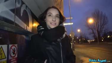 PublicAgent - Charlotta Johnson - Czech car fuck after public blowjob