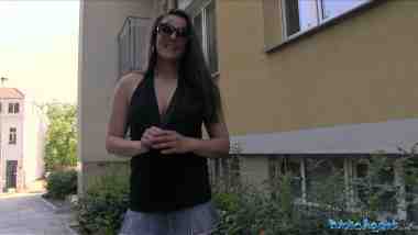 PublicAgent E315 - Valentina Ross - Sexy Brunette Milf Fucks Stranger Outside For Cash