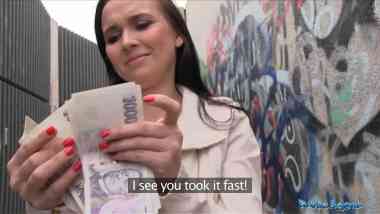PublicAgent E348 - Joana Black aka Ally Style - Hot Babe Fucks Stranger In Alleyway