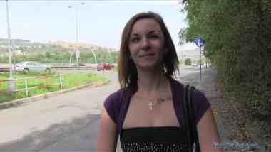 PublicAgent E331 - Lena Dark aka Lenka 8113, Eliska - Brunette Having Outdoors Sex In The Bushes