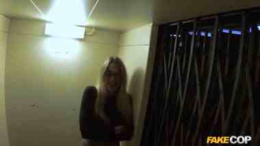 FakeCop - Tamara - Leggy Office Slut Fucks Cop in an Elevator