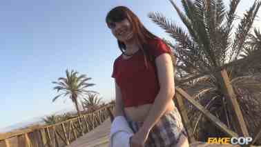 FakeCop - Luna Rival - Cop Fucks Cute Teen on Nudist Beach