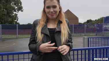 PublicPickUps - Misha Cross - Misha Cross Gets a Massive Facial