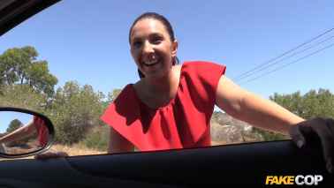 FakeCop - Pamela Sanche - Spanish Slut Fucks Cop for Gasoline Trip