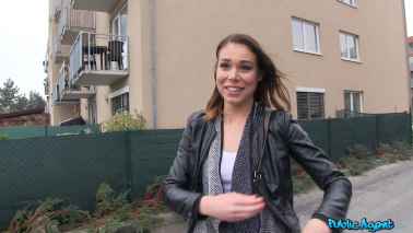 PublicAgent - Jessica Beil - Backseat Creampie for a Wet Pussy
