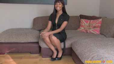 FakeAgentUK - Sade Rose - Ebony Newcomer Fucked in UK Casting