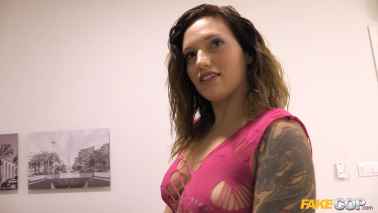 FakeCop - Lulu Pretel - Hot Web Cam Model Performs for Cop