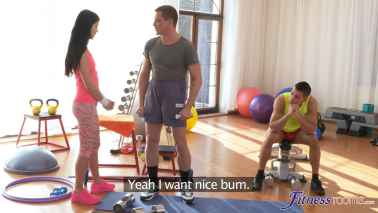Fitness Rooms - Lady Dee - Two Cocks Workout For Hot Fit Teen