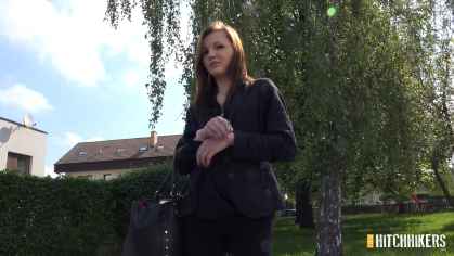 CzechHitchHickers - Tyna Gold - Suburban Girl Hitching A Ride To The Center