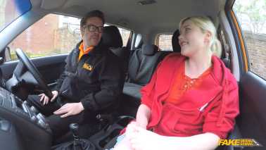 Fake Driving School - Misha Mayfair - Art Student Squirting Shaven Pussy