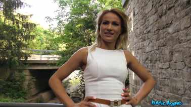 Public Agent - Cherry Kiss - Outdoor POV anal Creampie