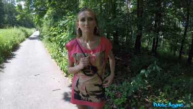 Public Agent - Kira Parvati - Sporty Student Fucked in Field