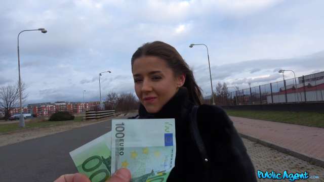 PublicAgent - Sexy Minx Sybil Kailena Hot Mouth Filled With Cum