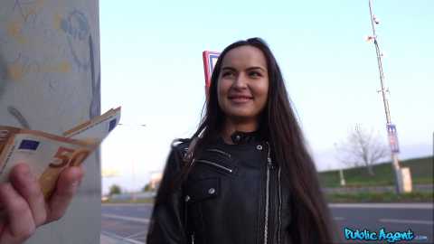 PublicAgent - Tight Russian Pussy Monica Brown Fucked Outdoors