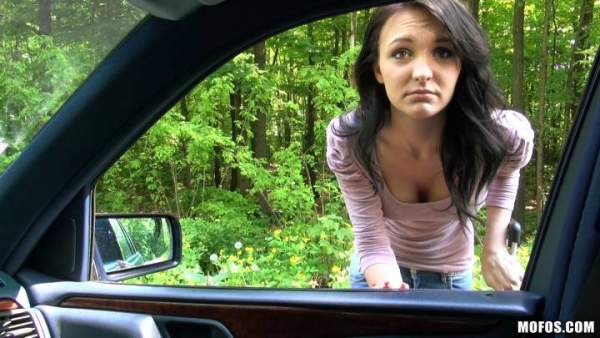 StrandedTeens - Belle Claire - Stranded Teen Takes a Ride... On a Big Cock