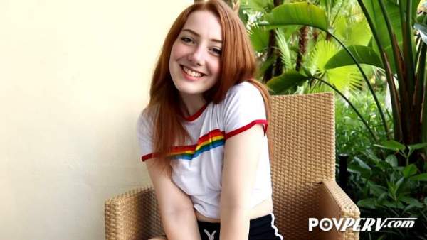 POVPerv E141 - Barely Legal Amber Addis Sucking Older Cock With Deep Throat Skills