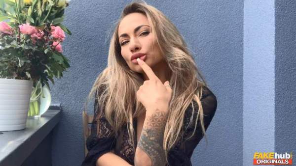 FakehubOriginals - Michaela Isizzu Masturbating on the Balcony