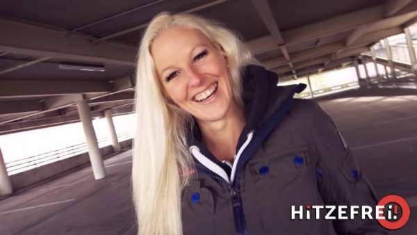 Hitzefrei - CamAngel - Filthy Car Park Fuck With Blonde Silicone Chick Angel