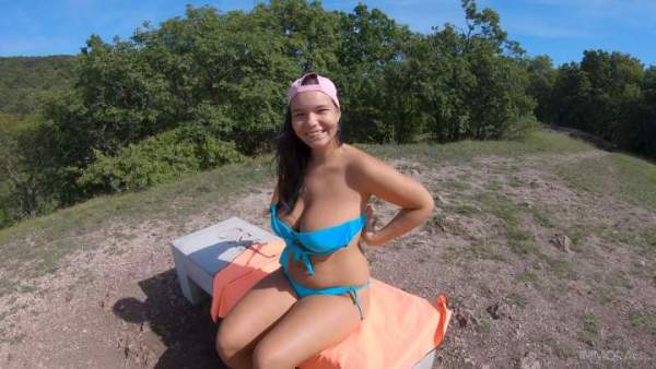 ImmoralLive - Nudist with Massive Milk Bags Sofia Lee Loves it in Her Ass