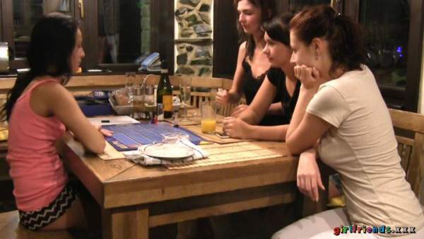 Girlfriends - Lexi Dona, Charlotta, Honey and Carrie - In The Cabin Part 6