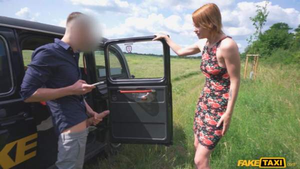 FakeTaxi - Ariela Donovan - Peeping Cabbie Fucks Skinny Redhead