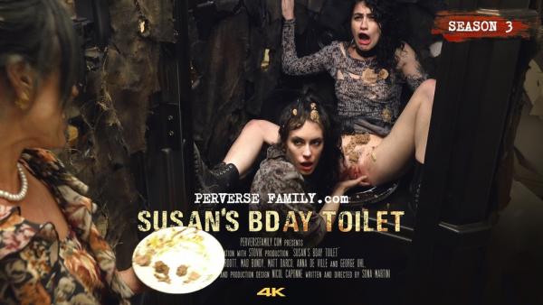 PerverseFamily E47 - Brittany Bardott and Anna De Ville - Susan's Bday Toilet
