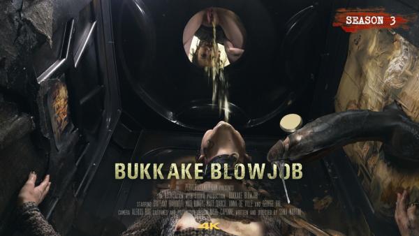 PerverseFamily E50 - Brittany Bardot and Anna De Ville - Bukkake Blowjob