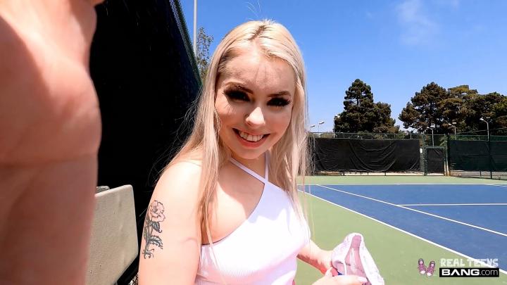 RealTeens - Haley Spades Goes Buckwild At A Public Tennis Court