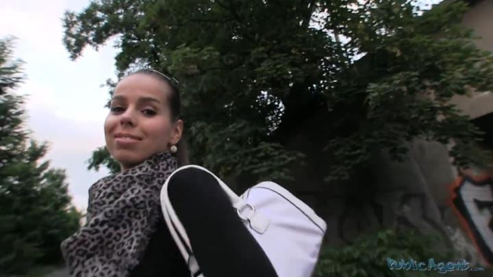 PublicAgent E07 - Ferrera aka Ferrara Gomez - Sexy Little Brunette Wraps Her Tight Pussy Around Stranger's Big Cock