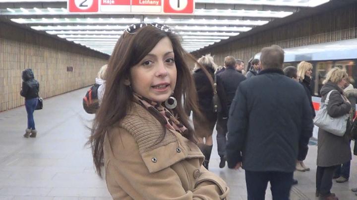 CZECH AMATEURS 83 - Leonie aka Niana Dorev - Couple fucks on train