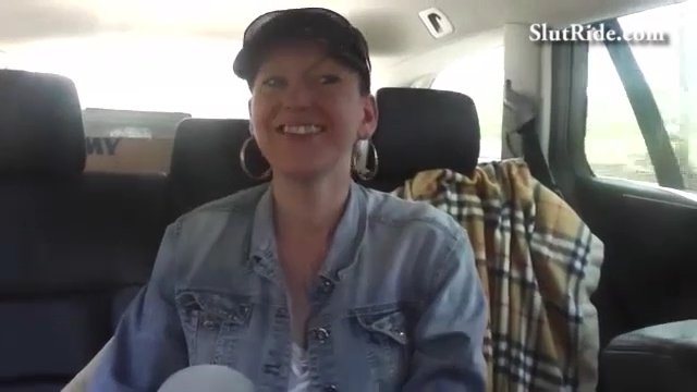 SlutRide - Hot Passenger Gives A Blowjob