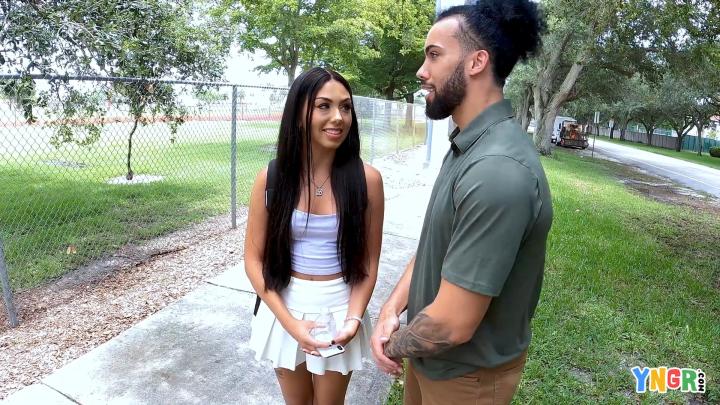 Bang! YNGR - Bianca Bangs Gets Her Face Covered In Cum In Her First Porn