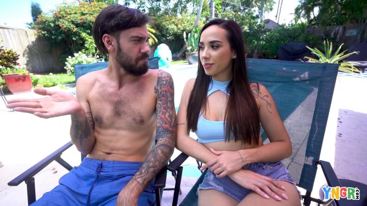 Bang! YNGR - Columbian Nympho Gaby Ortega Gets Fucked By The Pool