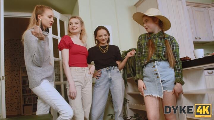 Dyke4K - Olivia Trunk, Milka, Melanie Mencia and Francis - Top Energy Girls Society