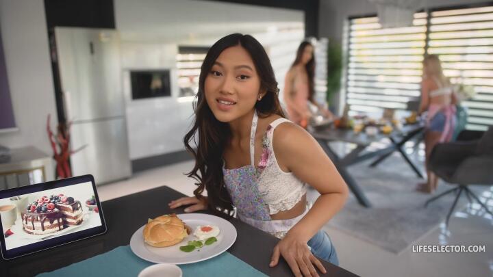 LifeSelector - Lia Lin - Naughty Sneak Around with 3 Hot Roommates