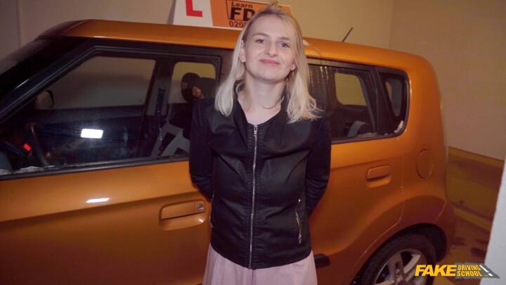 FakeDrivingSchool - Kristy Waterfall and Michael Fly - Big dick stretches big tits blonde