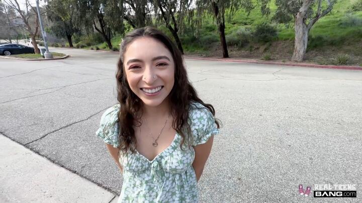 Bang! RealTeens - Amber Summer Plays In Public And Gets A Creampie