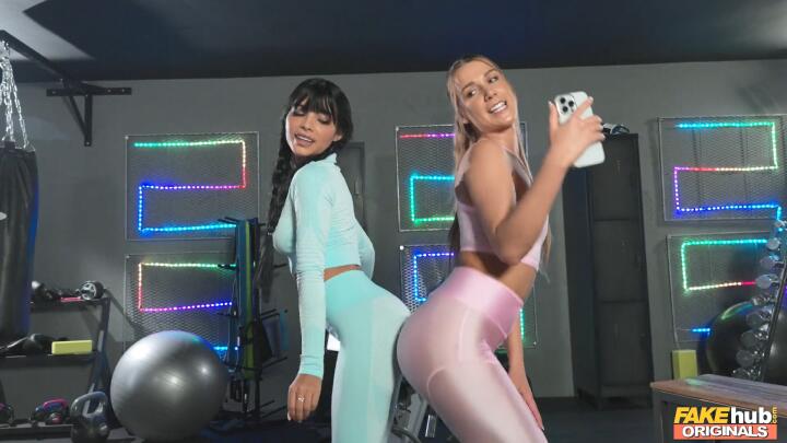FakehubOriginals - Alexis Crystal, Athenea Rose and Angelo Godshack - Gym Bitches