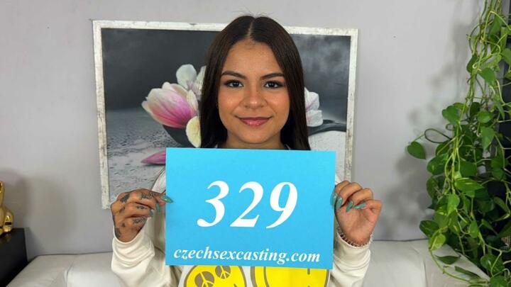 CzechSexCasting 329 - Michy Perez and Pavlos - Cute and sexy Latina has no inhibitions