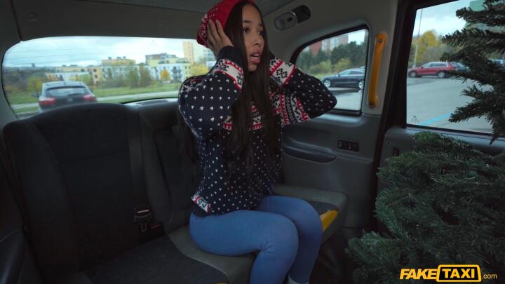 FakeTaxi - Lia Lin - Cute Brazilian gives Xmas tip