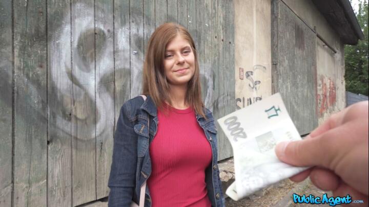 PublicAgent - Tiffany Blue - Fucked Outside for Cash