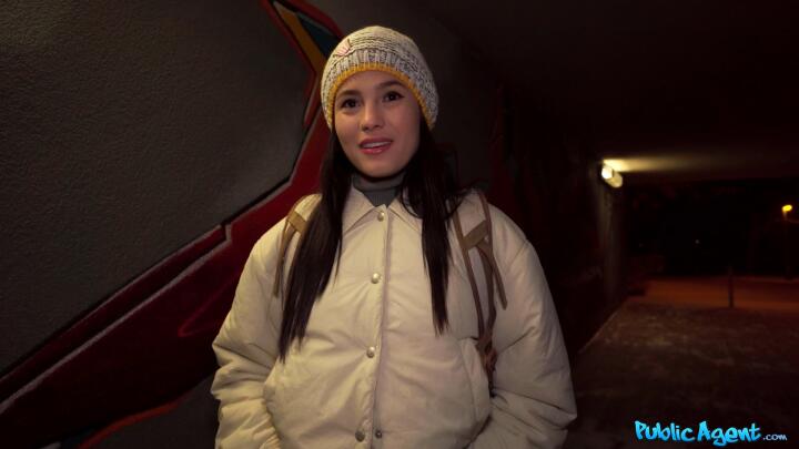 PublicAgent - Lucy Mendez and Martin Gun - Crotchless Lingerie Rider