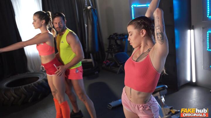 FakehubOriginals - Eden Ivy, Angelique Lapiedra and Nick Moreno - Workout and Cheat