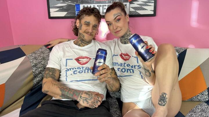 AmateriPremium E70 - Tabitha Poison - Tattooed amateur couple loves it hard