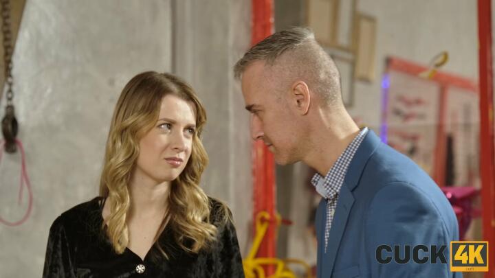 Cuck4K - Andrea and Stanley Johnson - Leather Face for Cuckold Dawg