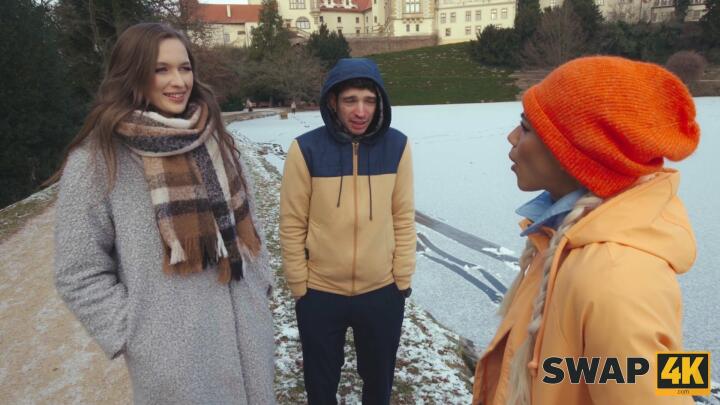 Swap4K - Stacy Cruz, Veronica Leal and Charlie Dean - Two Hot Women and One Frozen Man