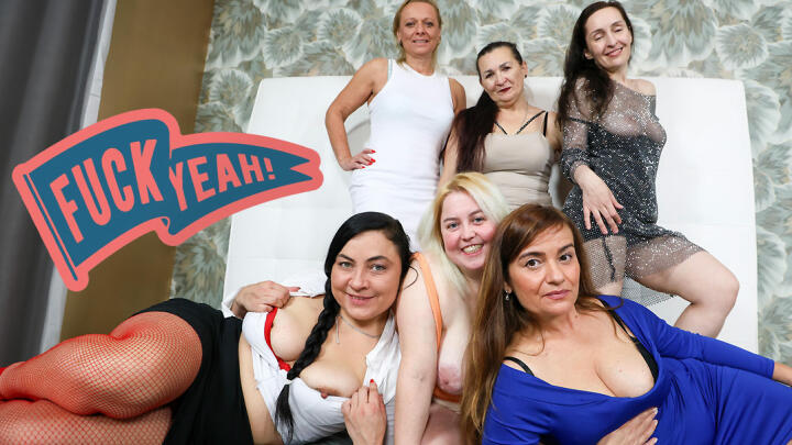 GrandMams - Christina Santes, Anna Versailles, Yvette Moore, Vittoria Bad, Danny Fontana, Camila Love and Dianna Miller - Horny grannies pussies - Part 1