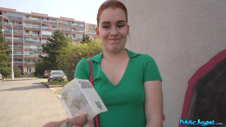 PublicAgent - Kaira Love and Martin Gun - Ginger Bareback Fuck