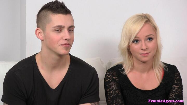 FemaleAgent - Barra Brass, Very Boss and Thomas Reed - Nervous Boyfriend Watches As Hot Blonde Agent Makes His Girlfriend Cum